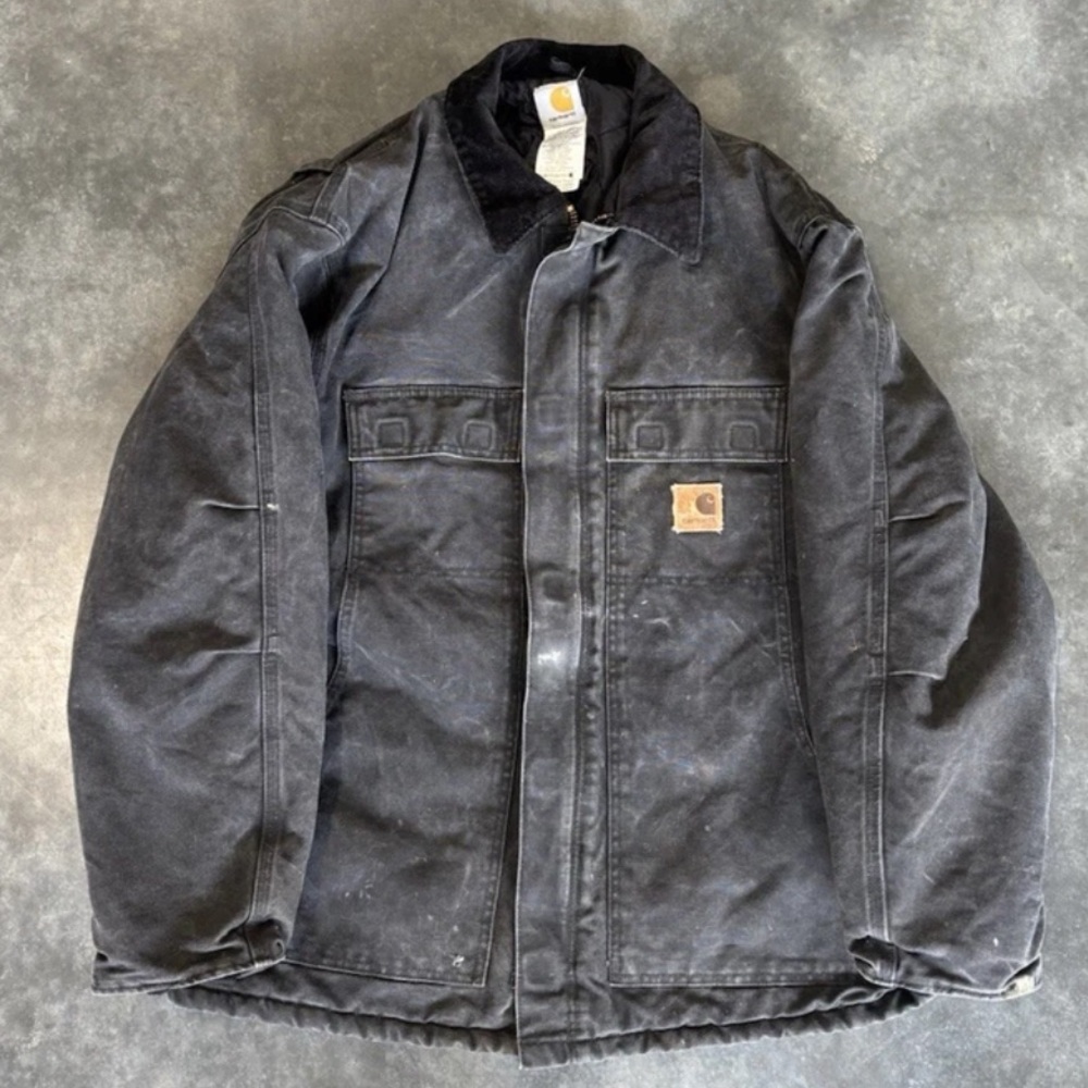 Carhartt Men's Dark Gray Vintage XL Quilt Lined